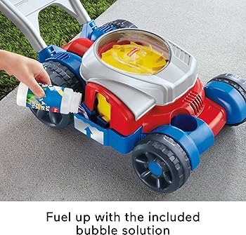 Fisher-Price Bubble Mower, Outdoor Push-Along Toy Lawnmower